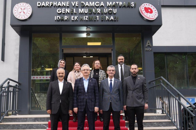 KARAKAYA'DAN DARPHANE VE DAMGA MATBAASI GENEL MÜDÜRÜ şAHİN'E ZİYARET