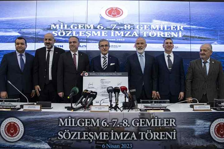 Deniz Kuvvetlerine 3 yeni fırkateyn için imzalar atıldı