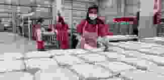 Yufka üretilen işletmede 40 kadın istihdam ediliyor