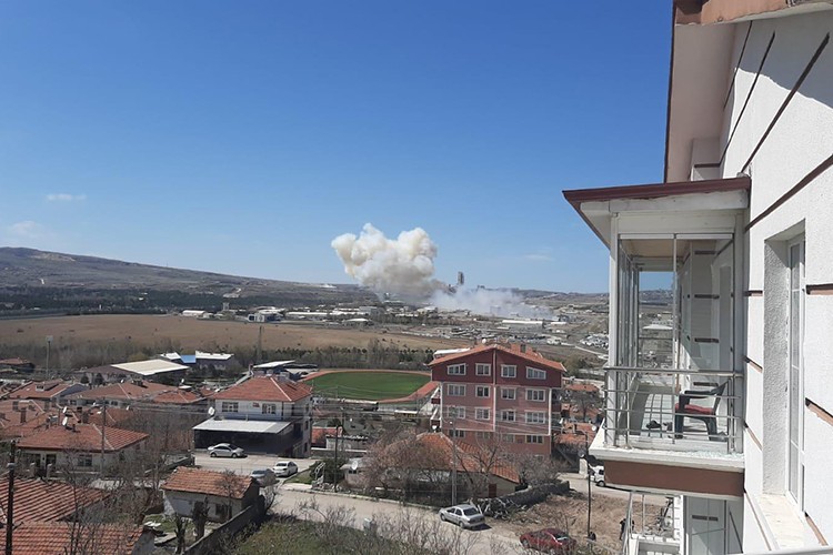 Roketsan tesislerinde patlama