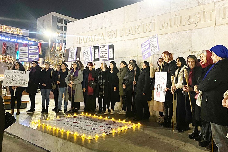 Bağcılarlı kadınlar 'şiddete dur' dedi