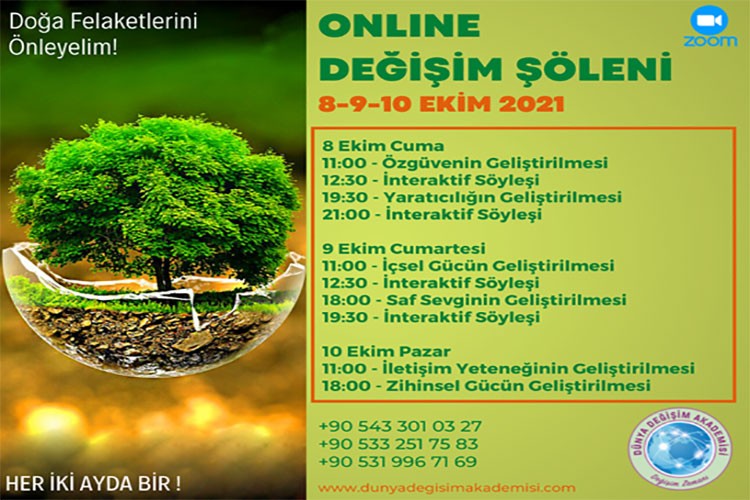 Değişim şöleni ile doğa felaketini önleyelim