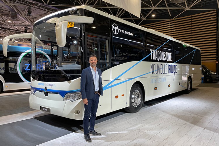 TEMSA, iki elektrikli aracını Fransa'da tanıttı