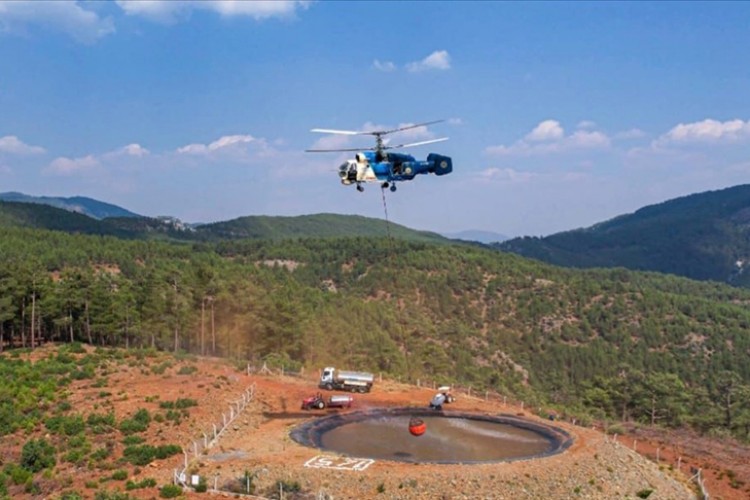 Orman yangınlarıyla mücadelede havuz ve göletler hayati rol oynuyor