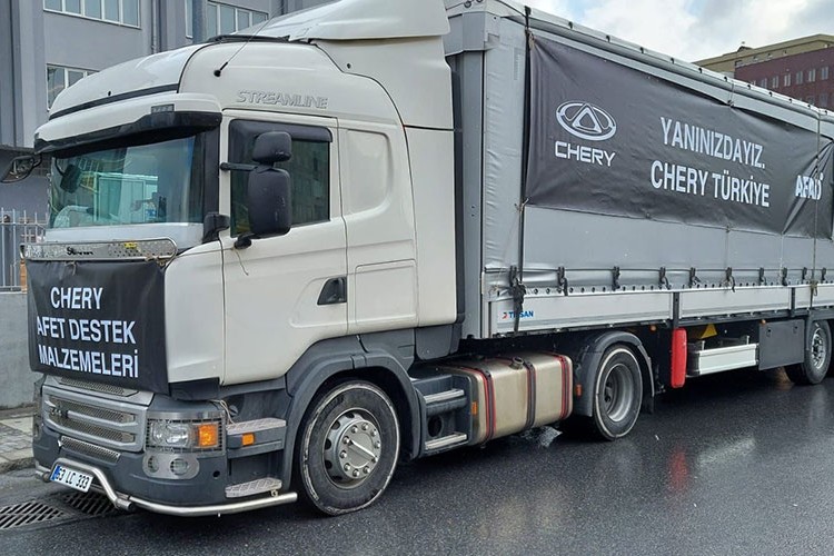 Chery'den depremzedelere yardım