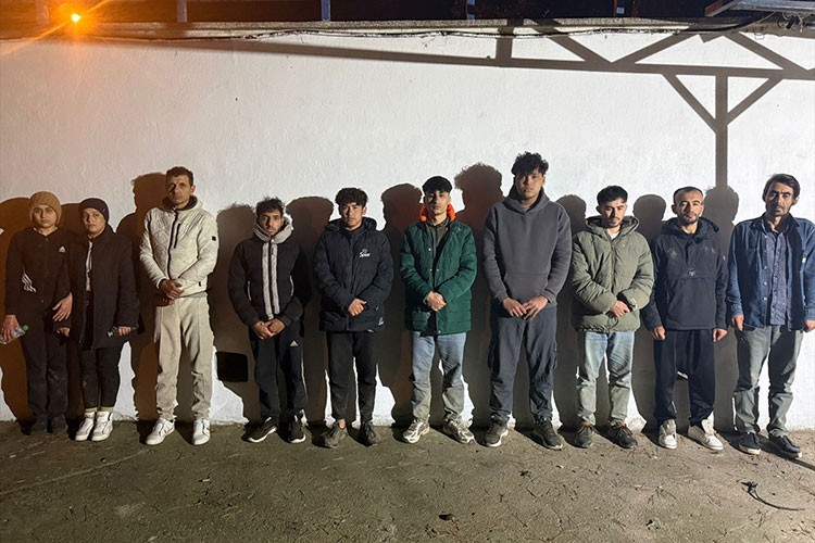 Edirne'de 17 düzensiz göçmen yakalandı