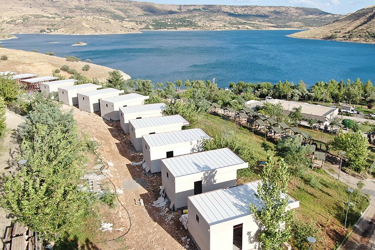 Siverek'te turizmin canlandırılması için bungalov evler yapılıyor