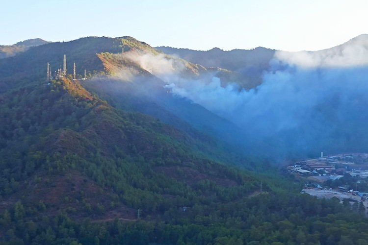 Marmaris'te çıkan orman yangını söndürüldü