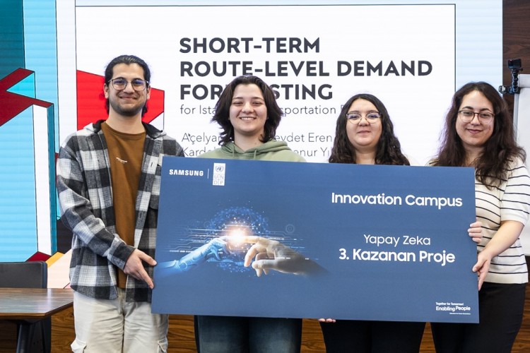 Samsung'un UNDP Türkiye iş birliğiyle hayata geçirdiği Innovation Campus programının mezunları projelerini sundu