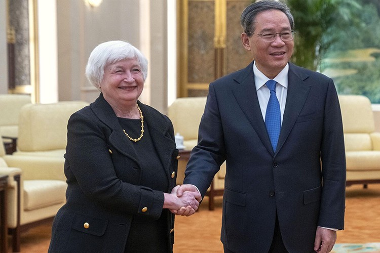 Yellen, Çin Başbakanı Li Çiang ile görüştü
