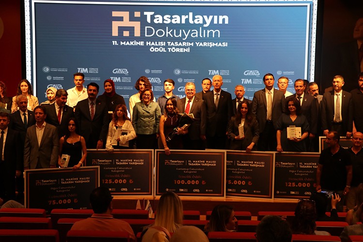 Gaziantep'te "11. Makine Halısı Tasarım Yarışması" düzenlendi