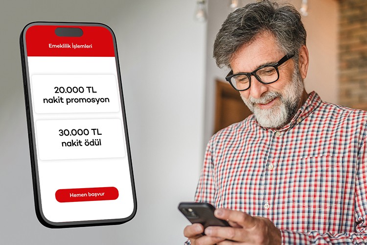Akbank'tan SGK emeklilerine 50 bin TL'ye varan nakit ödül