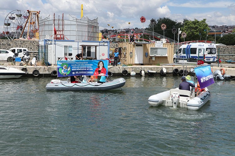 Tekirdağ'da deniz dibi temizliği yapıldı