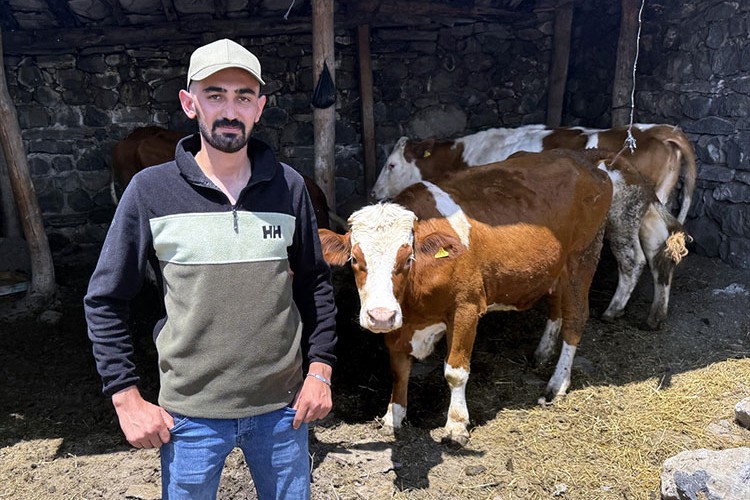 Ali devlet desteğiyle besiciliğe adım attı