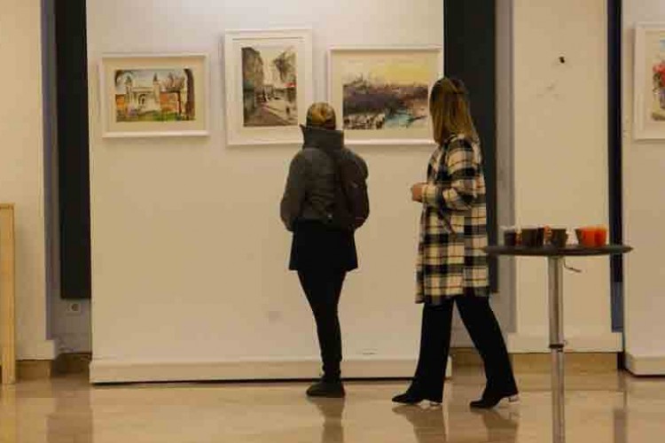 'Paletimin Renkleri' sulu boya sergisi açıldı