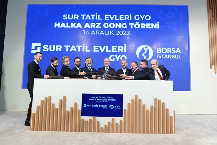 Gong Sur Tatil Evleri GYO için çaldı