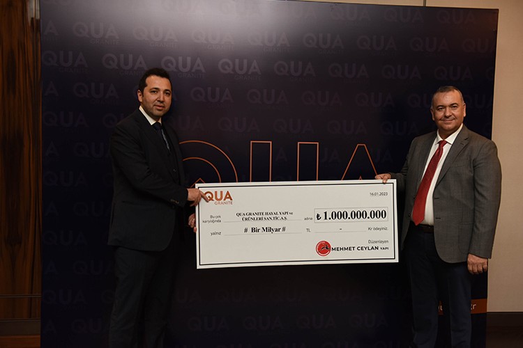 QUA Granite'ten 1 milyar TL'lik satış