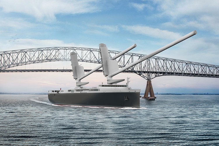 Rüzgâr enerjisiyle çalışacak yelkenli ro-ro gemisi