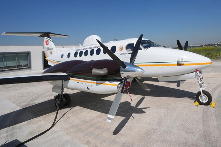 Yangın yönetim uçağı Otağ 10 saat 35 dakika görev yaptı