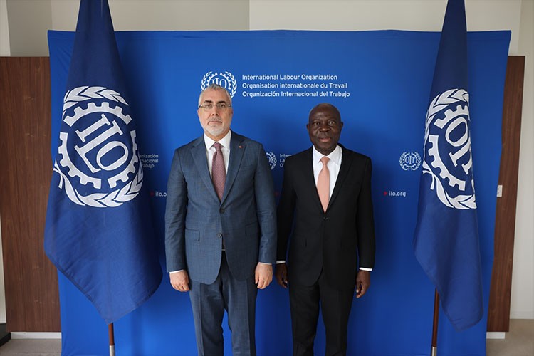 Bakan Işıkhan, ILO Genel Direktörü Houngbo ile görüştü