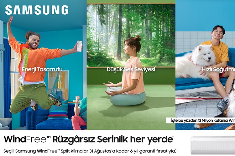 Samsung WindFree™ klimalarda 6 yıl garanti kampanyası başladı