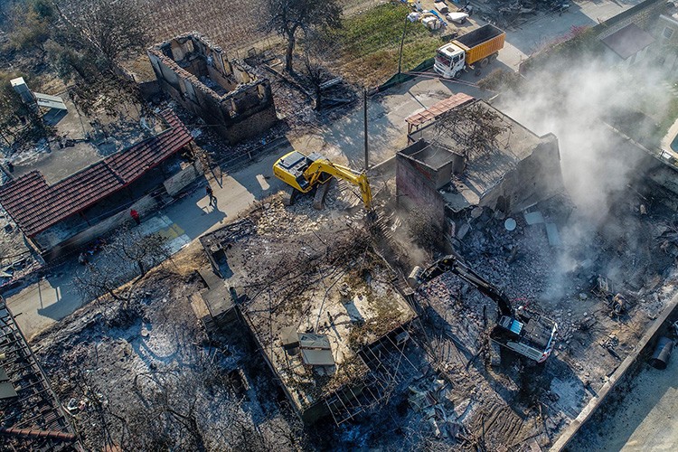 Yangın bölgelerine 72.5 milyon TL yardım yapıldı