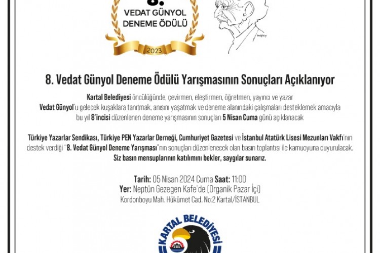 Vedat Günyol yarışmasının kazanları belli oluyor