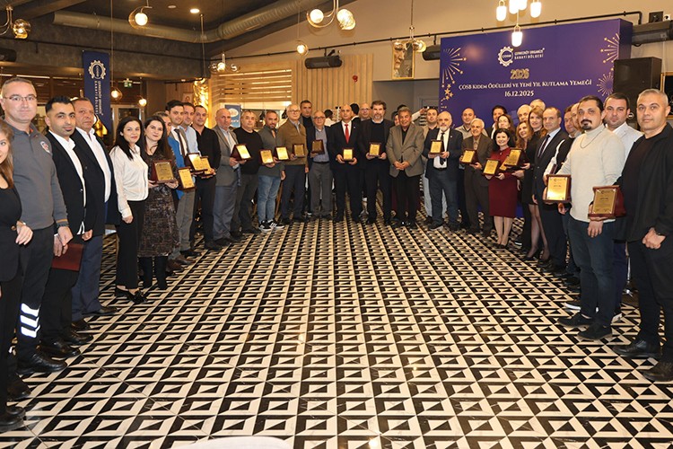 ÇOSB personeline kıdem ödülü