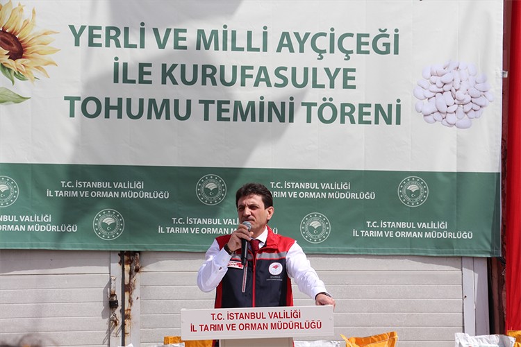 Ayçiçeği ve kuru fasulye tohum temini töreni düzenlendi