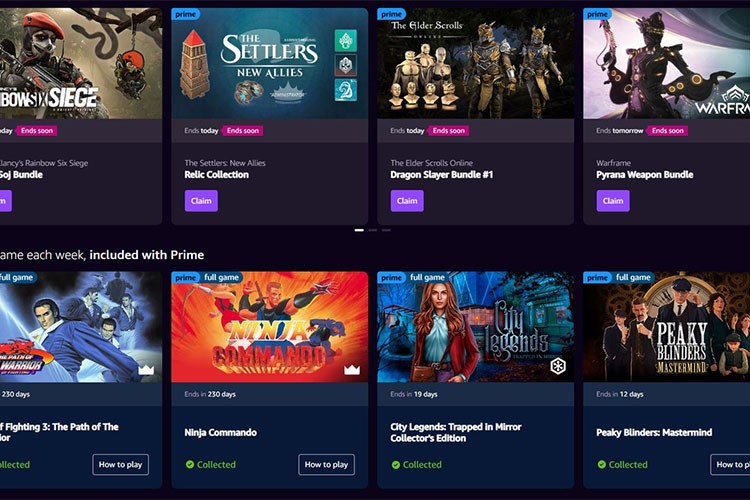 Amazon Prime Gaming'in, Aralık'taki ücretsiz oyunları açıklandı