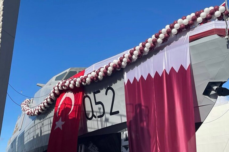 Katar için inşa edilen 2. gemi denize indirildi