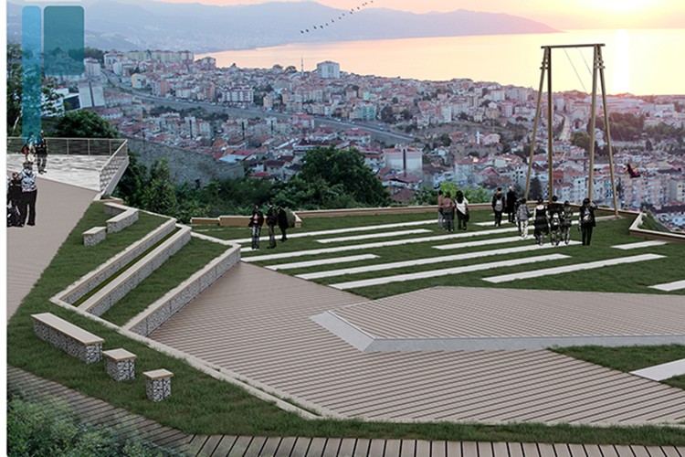 Boztepe seyir terasına ilgi büyük olacak