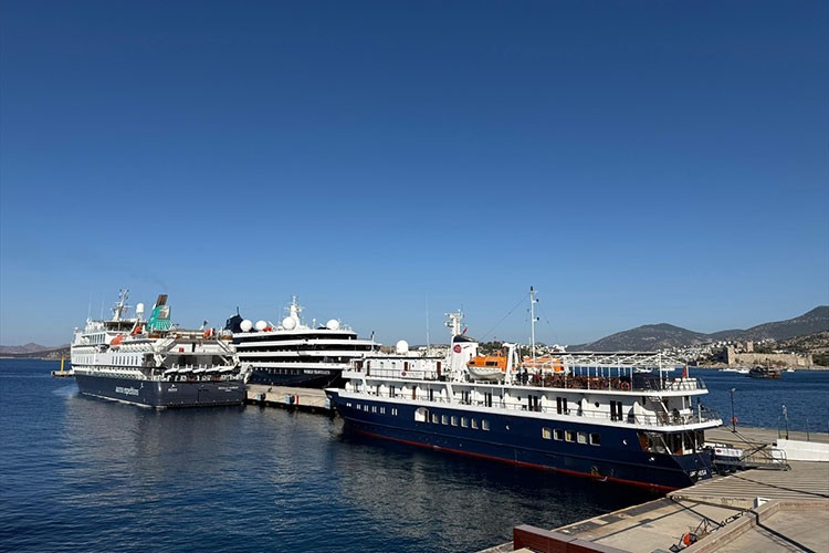 Bodrum'a 3 kruvaziyer gemisiyle 293 turist geldi