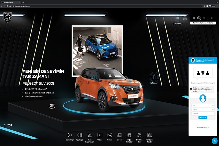 Online Showroom'u ile bir tık uzakta