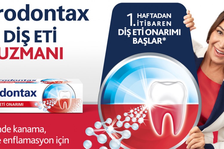 Parodontax'ın yeni reklam kampanyasının yüzü Demet Akbağ oldu