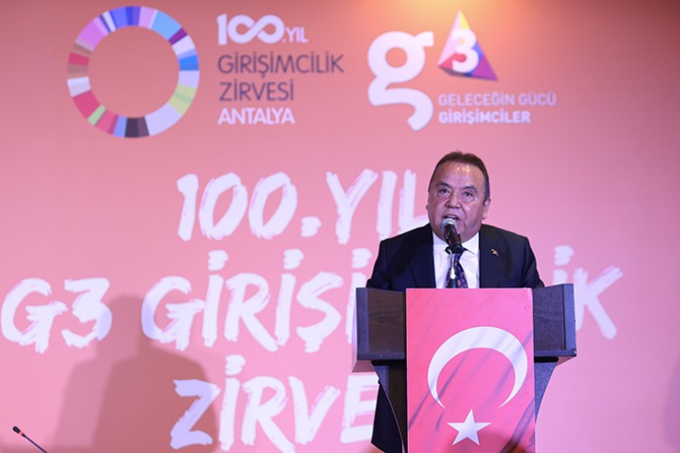 Antalya'da "100. Yıl G3 Girişimcilik Zirvesi" düzenlendi
