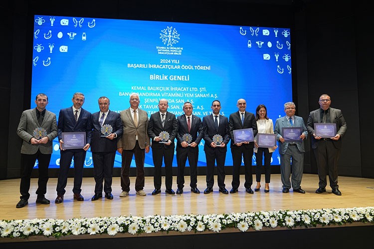 Su ürünü ve hayvansal mamul ihracatçısı şirketler ödüllendirildi