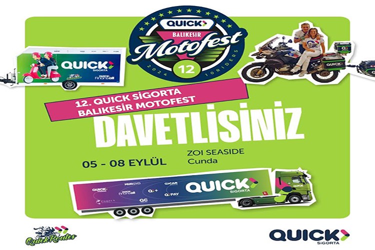 Quick Sigorta Balıkesir Motosiklet Festivali Başlıyor