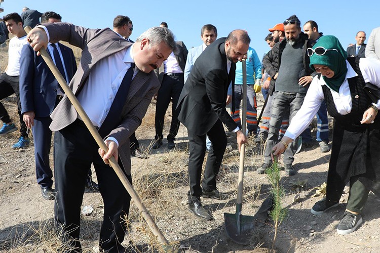 5 bin fidan toprakla buluştu