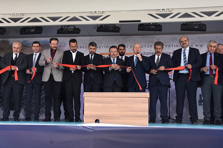 Erzurum'da 16 megavatlık GES projesinin ilk etabı açıldı