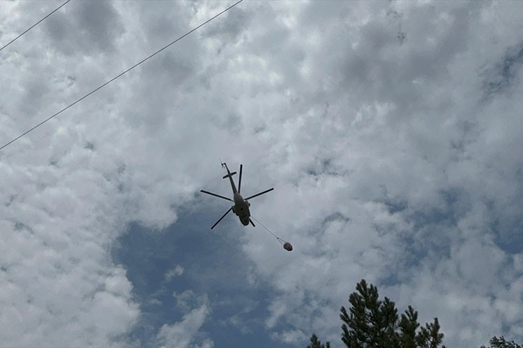 Konya'da çıkan orman yangınına müdahale sürüyor