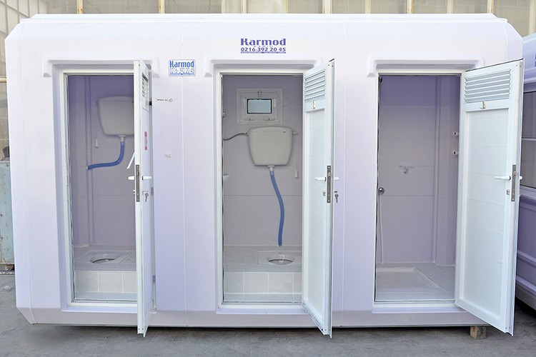 Karmod, UNDP için Hatay'a 250 adet WC kabini üretti