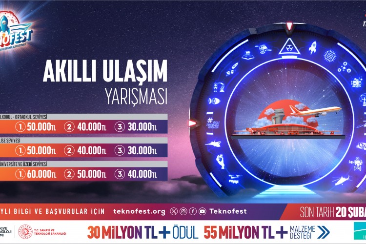 TEKNOFEST Akıllı Ulaşım Yarışması'nda Başvurular Devam Ediyor