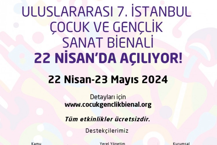 Uluslararası 7. İstanbul Çocuk ve Gençlik Sanat Bienali başlıyor