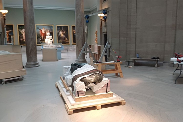 Roma İmparatoru Marcus Aurelius'un heykeli Türkiye'ye getirildi