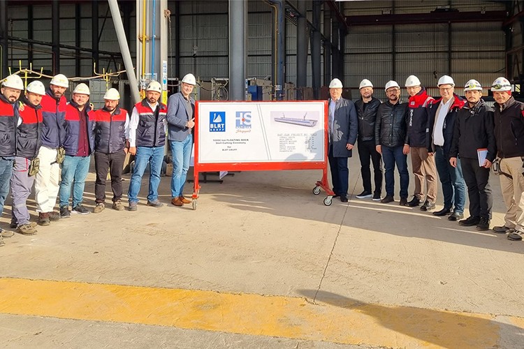 Hat-San, BLRT yüzer havuzu için çelik kesti