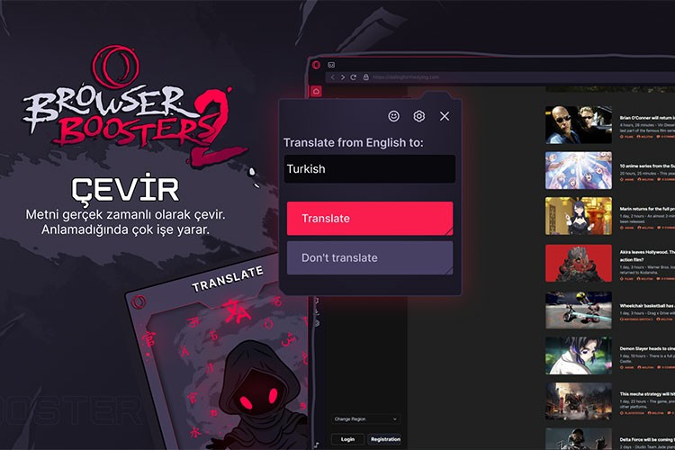 Opera GX'e animasyonlu imleç özelliği getiriyor
