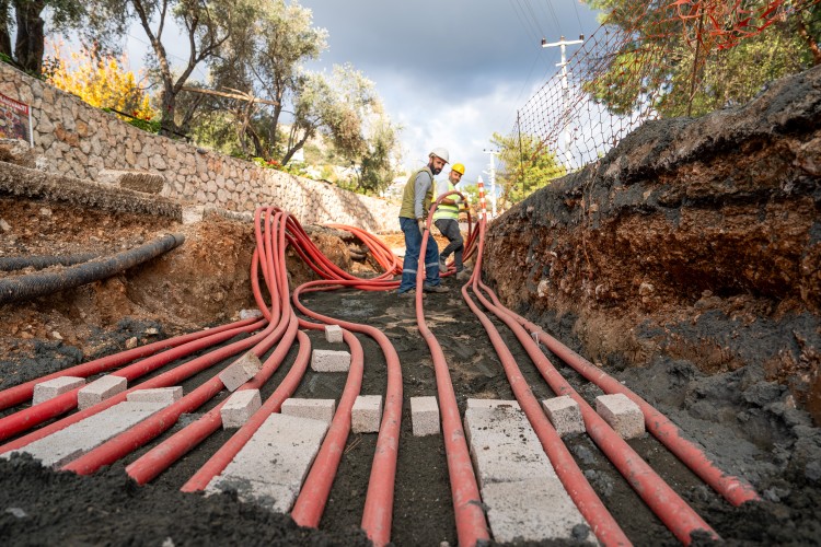 Kaş'ın, toplam şebeke uzunluğu yüzde 21 trafo gücü yüzde 46 arttı
