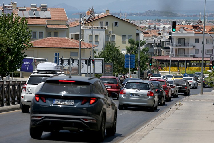 Muğla'da tatilciler dönüş yolunda yoğunluk oluşturdu