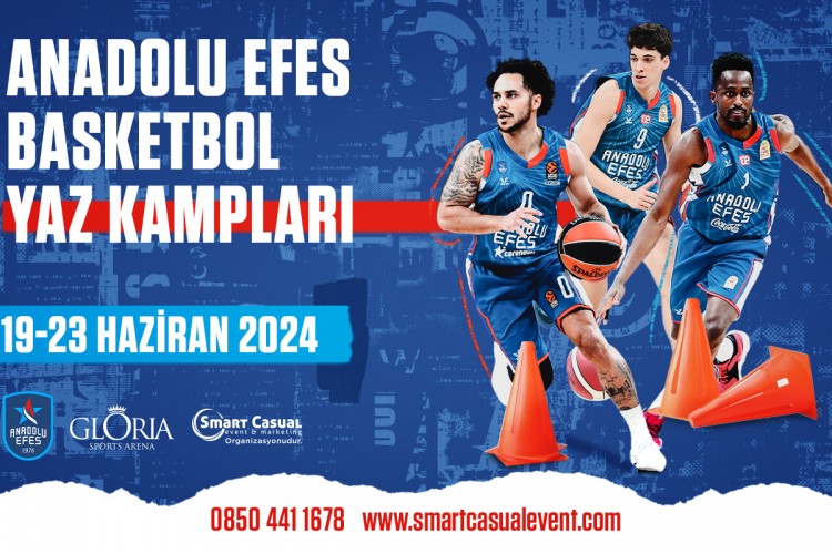 ANADOLU EFES SPOR KULÜBÜ BASKETBOL YAZ KAMPI 2024'ÜN KAYITLARI BAŞLADI